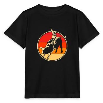 Rodeo - Stanley/Stella Kinder T-Shirt MINI CREATOR  - Schwarz - Vorne - Mikhail (115cm)