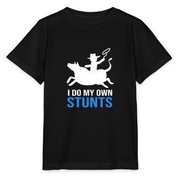 Rodeo - Stanley/Stella Kinder T-Shirt MINI CREATOR  - Schwarz - Vorne - Mikhail (115cm)