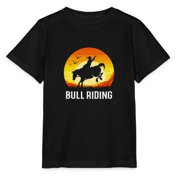 Rodeo - Stanley/Stella Kinder T-Shirt MINI CREATOR  - Schwarz - Vorne - Mikhail (115cm)