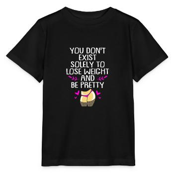 Positivité corporelle - T-shirt bio MINI CREATOR Stanley/Stella Enfant - noir - Devant - Mikhail (115cm)