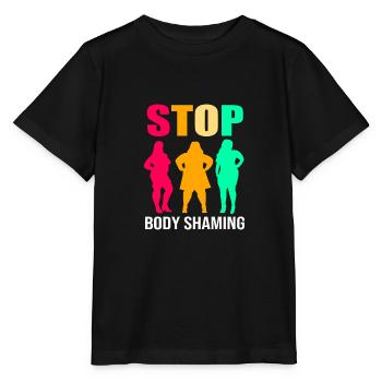 Body Positivity - Stanley/Stella MINI CREATOR Kids’ T-Shirt - black - Front - Mikhail (115cm)