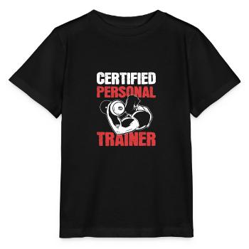 Fitness Fitnesstrainer Fitnessstudio - Stanley/Stella Kinder T-Shirt MINI CREATOR  - Schwarz - Vorne - Mikhail (115cm)