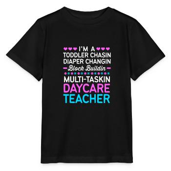 Daycare Center Education Educator Educator - Stanley/Stella MINI CREATOR Kids’ T-Shirt - black - Front - Mikhail (115cm)