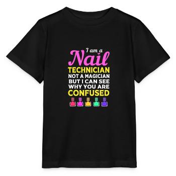 Créatrice d'ongles, esthéticienne, cosmétique pour les ongles - T-shirt bio MINI CREATOR Stanley/Stella Enfant - noir - Devant - Mikhail (115cm)