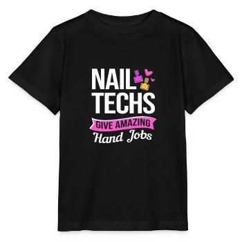 Créatrice d'ongles, esthéticienne, cosmétique pour les ongles - T-shirt bio MINI CREATOR Stanley/Stella Enfant - noir - Devant - Mikhail (115cm)