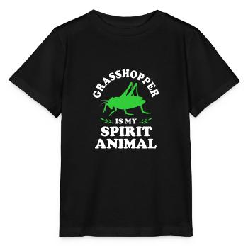 Heuschrecke - Stanley/Stella Kinder T-Shirt MINI CREATOR  - Schwarz - Vorne - Mikhail (115cm)