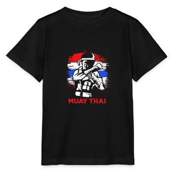 Boxe Muay Thai - T-shirt bio MINI CREATOR Stanley/Stella Enfant - noir - Devant - Mikhail (115cm)