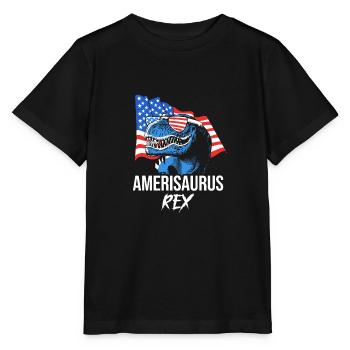 Vierter Juli Nationalfarben Nationalfeiertag USA - Stanley/Stella Kinder T-Shirt MINI CREATOR  - Schwarz - Vorne - Mikhail (115cm)