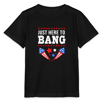 4 juillet Couleurs nationales Fête nationale des États-Unis - T-shirt bio MINI CREATOR Stanley/Stella Enfant - noir - Devant - Mikhail (115cm)