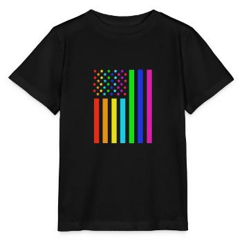 Vierter Juli Nationalfarben Nationalfeiertag USA - Stanley/Stella Kinder T-Shirt MINI CREATOR  - Schwarz - Vorne - Mikhail (115cm)