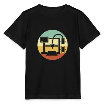 Impression 3D - T-shirt bio MINI CREATOR Stanley/Stella Enfant - noir - Devant - Mikhail (115cm)