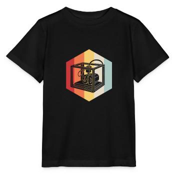Impression 3D - T-shirt bio MINI CREATOR Stanley/Stella Enfant - noir - Devant - Mikhail (115cm)