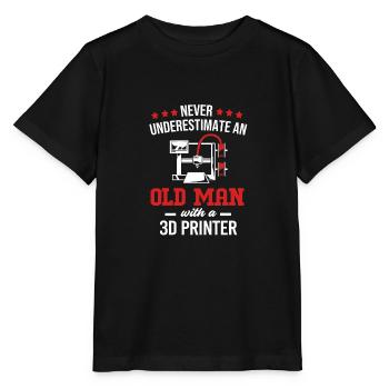 3D Druck Drucken Prototyp - Stanley/Stella Kinder T-Shirt MINI CREATOR  - Schwarz - Vorne - Mikhail (115cm)