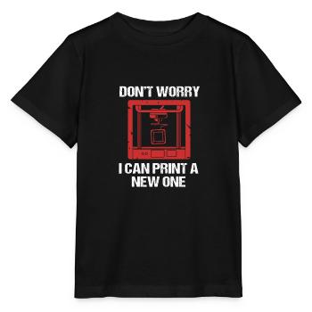 3D Printing - Stanley/Stella MINI CREATOR Kids’ T-Shirt - black - Front - Mikhail (115cm)