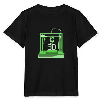 3D Druck Drucken Prototyp - Stanley/Stella Kinder T-Shirt MINI CREATOR  - Schwarz - Vorne - Mikhail (115cm)