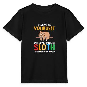 Paresse, paresse, paresse, matinal - T-shirt bio MINI CREATOR Stanley/Stella Enfant - noir - Devant - Mikhail (115cm)