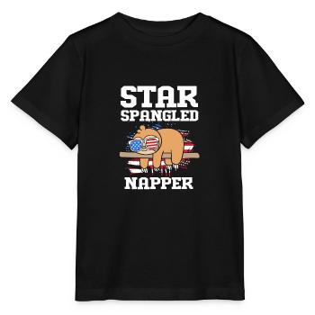 Faultier Faulheit Faulenzer Morgenmuffel - Stanley/Stella Kinder T-Shirt MINI CREATOR  - Schwarz - Vorne - Mikhail (115cm)
