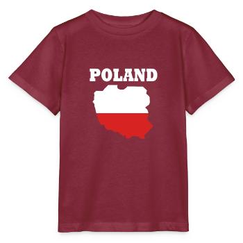 Pologne Polonais - T-shirt bio MINI CREATOR Stanley/Stella Enfant - bordeaux - Devant - Kain (125cm)