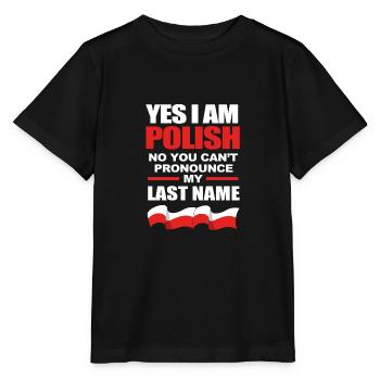 Poland Polish - Stanley/Stella MINI CREATOR Kids’ T-Shirt - black - Front - Mikhail (115cm)
