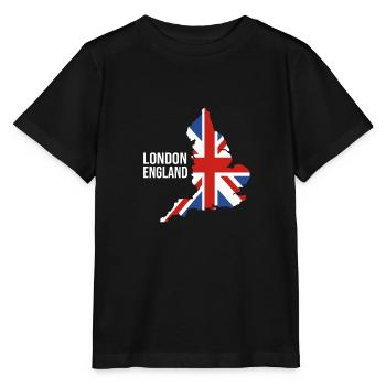 Angleterre, Londres - T-shirt bio MINI CREATOR Stanley/Stella Enfant - noir - Devant - Mikhail (115cm)