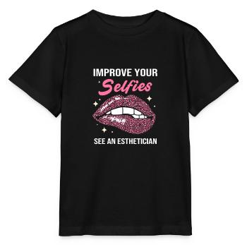 Maquillage esthéticienne - T-shirt bio MINI CREATOR Stanley/Stella Enfant - noir - Devant - Mikhail (115cm)