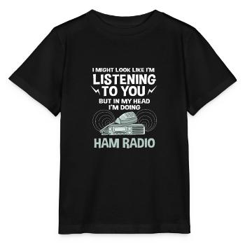 Amateur Radio Radio - Stanley/Stella MINI CREATOR Kids’ T-Shirt - black - Front - Mikhail (115cm)