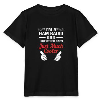 Amateurfunk Radio Vater Papa Vatertag - Stanley/Stella Kinder T-Shirt MINI CREATOR  - Schwarz - Vorne - Mikhail (115cm)