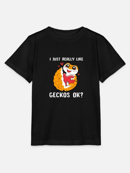 Leopard Gecko - Stanley/Stella Kinder T-Shirt MINI CREATOR - Schwarz