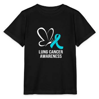 Poumon survivant du cancer du poumon - T-shirt bio MINI CREATOR Stanley/Stella Enfant - noir - Devant - Mikhail (115cm)