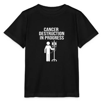 Poumon survivant du cancer du poumon - T-shirt bio MINI CREATOR Stanley/Stella Enfant - noir - Devant - Mikhail (115cm)