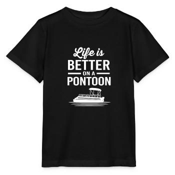Bateau ponton Bateau Bateaux - T-shirt bio MINI CREATOR Stanley/Stella Enfant - noir - Devant - Mikhail (115cm)