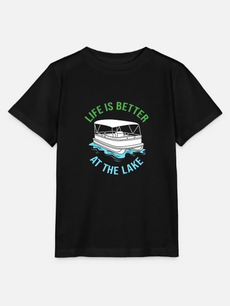 Pontonboot Boot Boote - Stanley/Stella Kinder T-Shirt MINI CREATOR - Schwarz