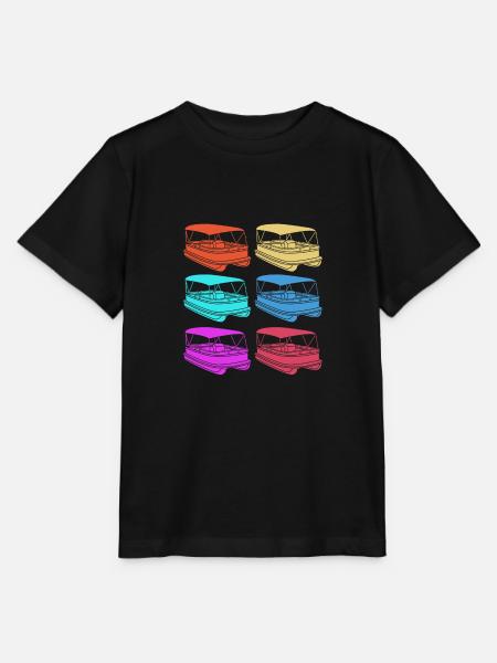 Pontonboot Boot Boote - Stanley/Stella Kinder T-Shirt MINI CREATOR  - Schwarz