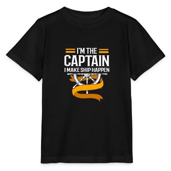 Bateau ponton Bateau Bateaux - T-shirt bio MINI CREATOR Stanley/Stella Enfant - noir - Devant - Mikhail (115cm)