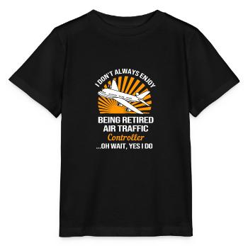 Air traffic controller - Stanley/Stella MINI CREATOR Kids’ T-Shirt - black - Front - Mikhail (115cm)