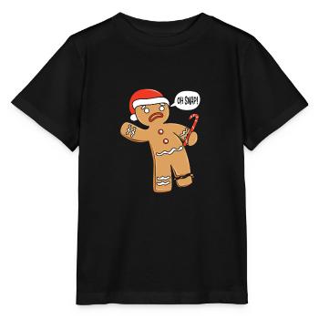 Lebkuchenmann Lebkuchenherz Lebkuchen Naschen - Stanley/Stella Kinder T-Shirt MINI CREATOR  - Schwarz - Vorne - Mikhail (115cm)