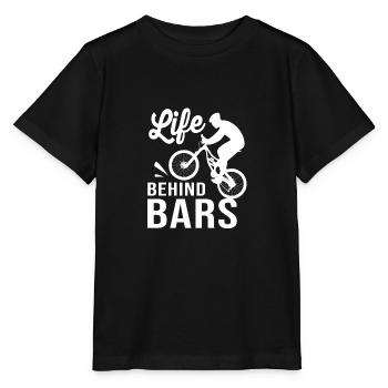 Mountainbike Mountainbiken Mountainbiker - Stanley/Stella Kinder T-Shirt MINI CREATOR  - Schwarz - Vorne - Mikhail (115cm)