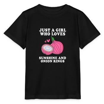 oignon - T-shirt bio MINI CREATOR Stanley/Stella Enfant - noir - Devant - Mikhail (115cm)