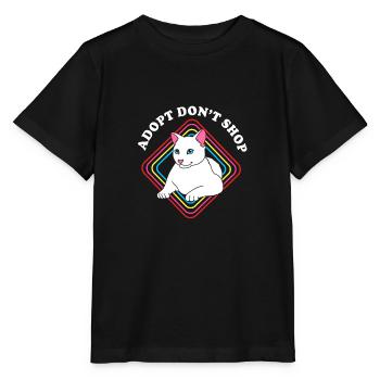 Sauvetage des animaux Droits des animaux Refuge pour animaux de sauvetage des animaux - T-shirt bio MINI CREATOR Stanley/Stella Enfant - noir - Devant - Mikhail (115cm)