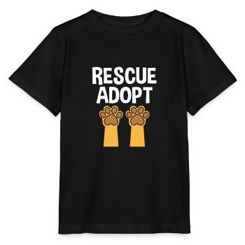Sauvetage des animaux Droits des animaux Refuge pour animaux de sauvetage des animaux - T-shirt bio MINI CREATOR Stanley/Stella Enfant - noir - Devant - Mikhail (115cm)