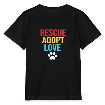 Sauvetage des animaux Droits des animaux Refuge pour animaux de sauvetage des animaux - T-shirt bio MINI CREATOR Stanley/Stella Enfant - noir - Devant - Mikhail (115cm)