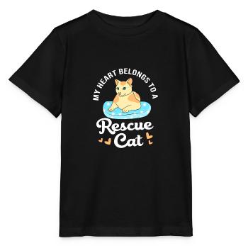Sauvetage des animaux Droits des animaux Refuge pour animaux de sauvetage des animaux - T-shirt bio MINI CREATOR Stanley/Stella Enfant - noir - Devant - Mikhail (115cm)