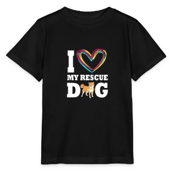 Dog Rescue Animal Rights Animal Rescue Animal Shelter - Stanley/Stella MINI CREATOR Kids’ T-Shirt - black - Front - Mikhail (115cm)