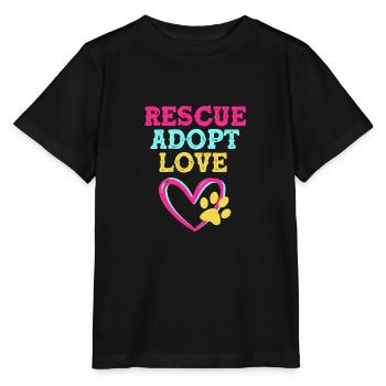 Dog Rescue Animal Rights Animal Rescue Animal Shelter - Stanley/Stella MINI CREATOR Kids’ T-Shirt - black - Front - Mikhail (115cm)