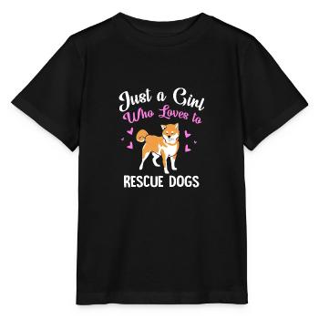 Dog Rescue Animal Rights Animal Rescue Animal Shelter - Stanley/Stella MINI CREATOR Kids’ T-Shirt - black - Front - Mikhail (115cm)