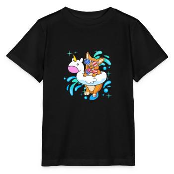 Pool Party - Stanley/Stella Kinder T-Shirt MINI CREATOR  - Schwarz - Vorne - Mikhail (115cm)