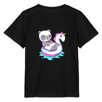 Pool Party - Stanley/Stella Kinder T-Shirt MINI CREATOR  - Schwarz - Vorne - Mikhail (115cm)