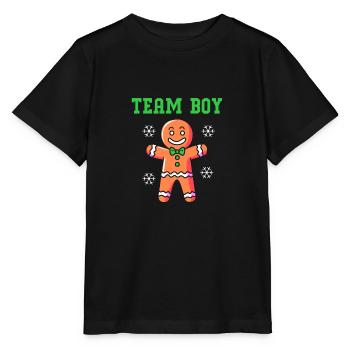 Weihnachten Gender Reveal Neugeborenes Babysprüche - Stanley/Stella Kinder T-Shirt MINI CREATOR  - Schwarz - Vorne - Mikhail (115cm)