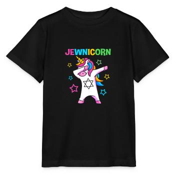 Hanoucca - T-shirt bio MINI CREATOR Stanley/Stella Enfant - noir - Devant - Mikhail (115cm)
