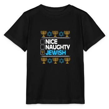 Hanoucca - T-shirt bio MINI CREATOR Stanley/Stella Enfant - noir - Devant - Mikhail (115cm)